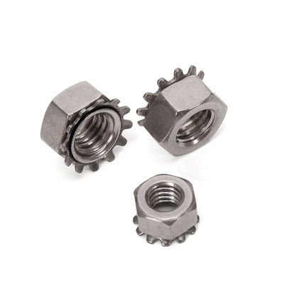 Sistema metrico di misurazione M3 M4 M5 M8 M10 Acciaio al carbonio bianco zinco rivestito K tipo Noce di blocco con standard ISO