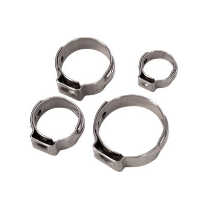 In stock ANSI/ASME Standard 14-15mm Miniatura Single Ear Hose Clamp Stainless Steel Saldatura Clamp per le esigenze industriali