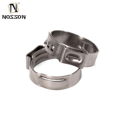 In stock ANSI/ASME Standard 14-15mm Miniatura Single Ear Hose Clamp Stainless Steel Saldatura Clamp per le esigenze industriali