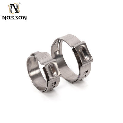 In stock ANSI/ASME Standard 14-15mm Miniatura Single Ear Hose Clamp Stainless Steel Saldatura Clamp per le esigenze industriali