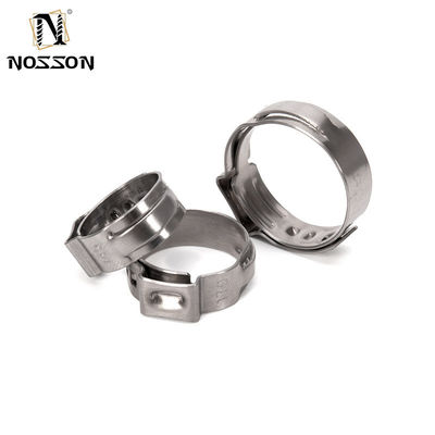 In stock ANSI/ASME Standard 14-15mm Miniatura Single Ear Hose Clamp Stainless Steel Saldatura Clamp per le esigenze industriali