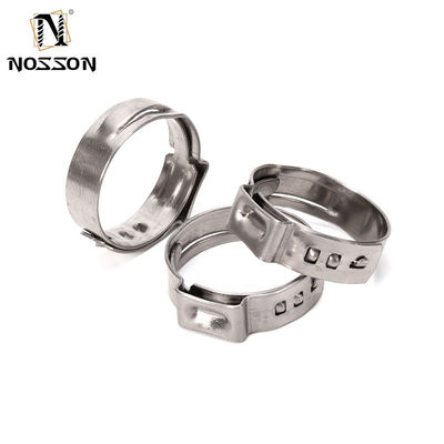 In stock ANSI/ASME Standard 14-15mm Miniatura Single Ear Hose Clamp Stainless Steel Saldatura Clamp per le esigenze industriali