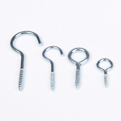 Bolt per occhio in acciaio inossidabile galvanizzato rivestito di zinco-alluminio auto-colpente appeso Open Eye Hook C-type Screw Bolt Hook Measurement System INCH GB