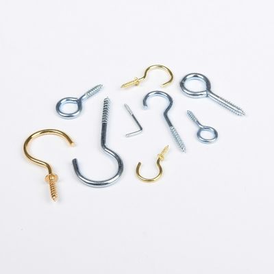 Bolt per occhio in acciaio inossidabile galvanizzato rivestito di zinco-alluminio auto-colpente appeso Open Eye Hook C-type Screw Bolt Hook Measurement System INCH GB