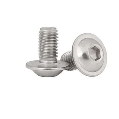 Flat Head Black Socket in acciaio inossidabile Vitruccio esagonale con flangia Esagonale m3 m4 m5 m6 m8 m10 m12 m14 m16 m20