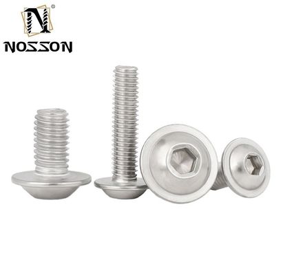 Flat Head Black Socket in acciaio inossidabile Vitruccio esagonale con flangia Esagonale m3 m4 m5 m6 m8 m10 m12 m14 m16 m20