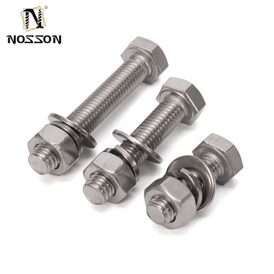 M3 M4 M5 M6 M8 M10 M12 M14 M16 M20 ZINCO PLATATO in acciaio inossidabile DIN931 Filtro parziale per bulloni e lavatrice con testa HEX