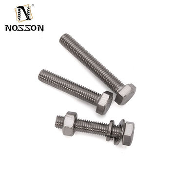 M3 M4 M5 M6 M8 M10 M12 M14 M16 M20 ZINCO PLATATO in acciaio inossidabile DIN931 Filtro parziale per bulloni e lavatrice con testa HEX