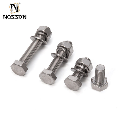 Zinc rivestito ISO Standard Custom Long Stainless Steel Carbon Hexagon Hex Head Titanio Stainless Steel bullone e nocciolo e bullone bulloni hex
