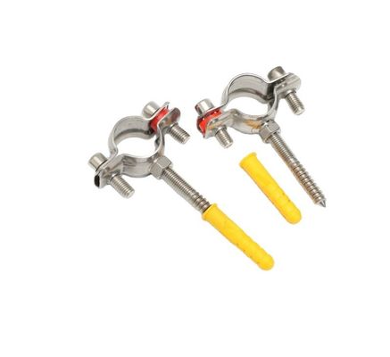 16-300mm supporto personalizzato sanitario in acciaio inossidabile 304 tubo rotondo tenitore di tubi di pinza per standard DIN