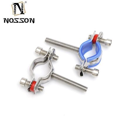 16-300mm supporto personalizzato sanitario in acciaio inossidabile 304 tubo rotondo tenitore di tubi di pinza per standard DIN