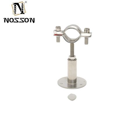 16-300mm supporto personalizzato sanitario in acciaio inossidabile 304 tubo rotondo tenitore di tubi di pinza per standard DIN