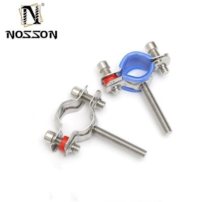 16-300mm supporto personalizzato sanitario in acciaio inossidabile 304 tubo rotondo tenitore di tubi di pinza per standard DIN