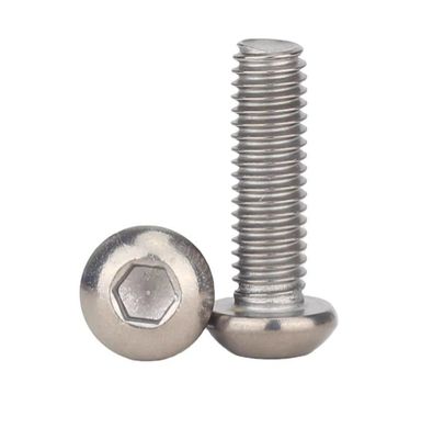 Finitura di ossido nero M2 M2.5 M3 M4 M5 M6 Titanio Testa del pulsante Hex Socket Screw INCH Sistema di misurazione per ambienti difficili