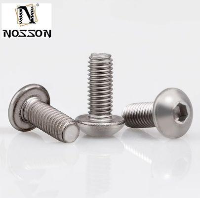 Finitura di ossido nero M2 M2.5 M3 M4 M5 M6 Titanio Testa del pulsante Hex Socket Screw INCH Sistema di misurazione per ambienti difficili