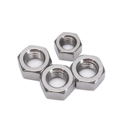 Custom M18 a M48 Acciaio inossidabile Hex Noce Metrica e Pollice DIN934 Titanio M3 Thread Zinco giallo-cromato Placcato Customized