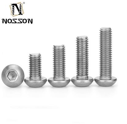 ANSI Standard 304 in acciaio inossidabile 1 pollice bottone testa presa cappuccio bulloni viti per sistema di misurazione INCH Allen Hex Drive