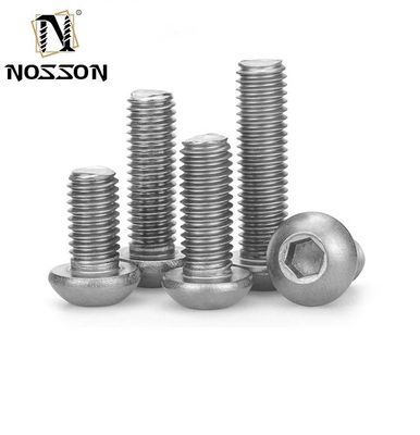 ANSI Standard 304 in acciaio inossidabile 1 pollice bottone testa presa cappuccio bulloni viti per sistema di misurazione INCH Allen Hex Drive