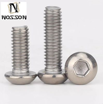 ANSI Standard 304 in acciaio inossidabile 1 pollice bottone testa presa cappuccio bulloni viti per sistema di misurazione INCH Allen Hex Drive