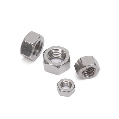 Industria degli alimenti e delle bevande Finitura placcata in zinco DIN 934 Acciaio inossidabile Hex Head Nut per applicazioni meccaniche