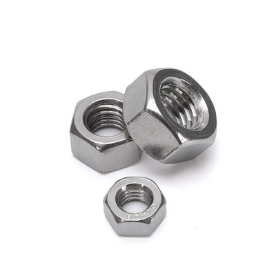 Industria degli alimenti e delle bevande Finitura placcata in zinco DIN 934 Acciaio inossidabile Hex Head Nut per applicazioni meccaniche