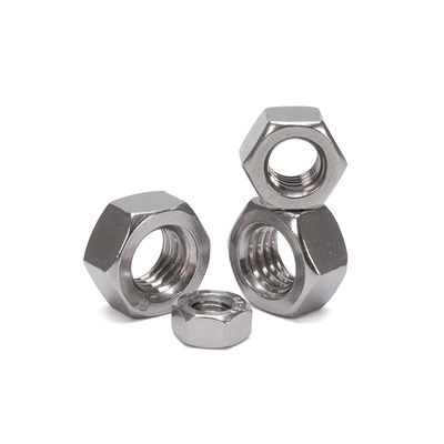 Industria degli alimenti e delle bevande Finitura placcata in zinco DIN 934 Acciaio inossidabile Hex Head Nut per applicazioni meccaniche