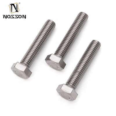 Acciaio inossidabile HEX DIN933 DIN931 per sistema di misurazione metrica M3 M4 M5 M6 M8 M10 M12 M14 M16 M20