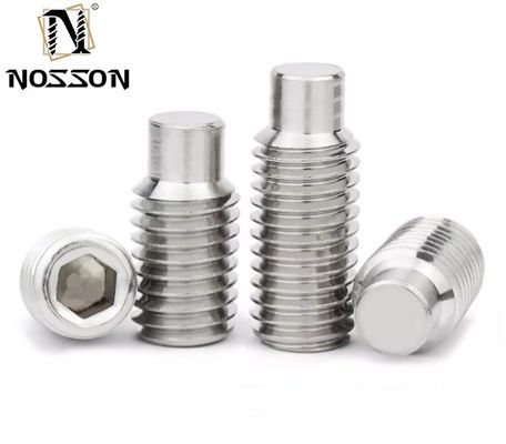 Testa di pentola in ottone M1.6 M2 M2.5 M3 M4 M5 M6 M8 M10 M12 304 Acciaio inossidabile filo metrico a fessura con punto di cono impostato viti fissaggio a bullone