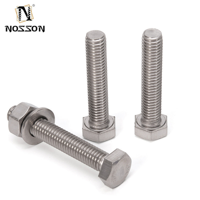 Acciaio inossidabile HEX DIN933 DIN931 per sistema di misurazione metrica M3 M4 M5 M6 M8 M10 M12 M14 M16 M20