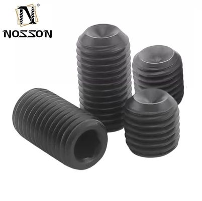 Polire DIN913 DIN914 DIN916 Gr12.9 Acciaio in lega nera M1.4 M2 M2.5 M3 M4 Allen Grub Screw per sistema di misurazione INCH