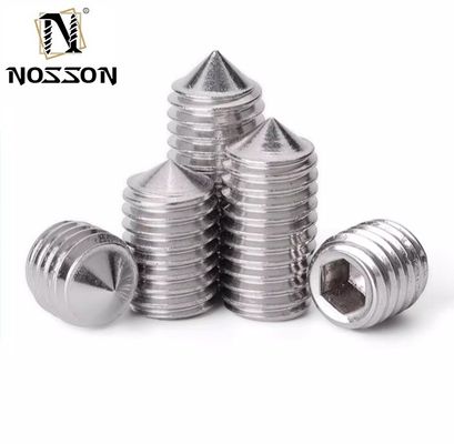 M1-M12 DIN916 1/4-20 3/8-16 Acciaio inossidabile Rame rame Zinco dente fine Scaletta esossida a fessura a punto piatto Grub Set vite