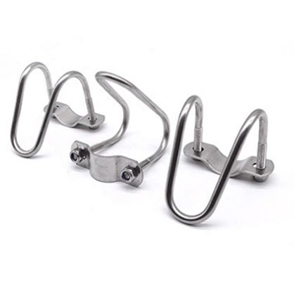 Acciaio inossidabile 304 316 Double U-Shaped Pipe Clamp per tubi JIS Standard Plain Finish