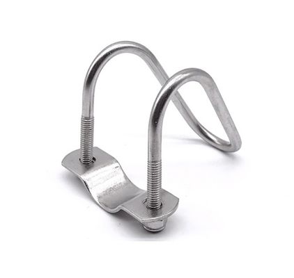 Acciaio inossidabile 304 316 Double U-Shaped Pipe Clamp per tubi JIS Standard Plain Finish