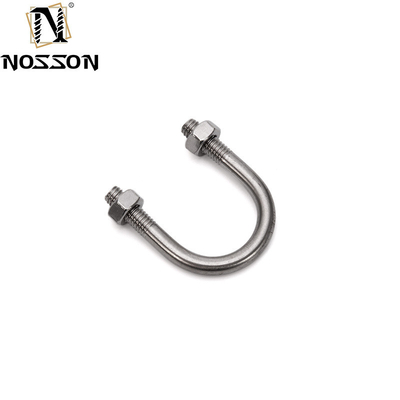 SS304 316 Pipe Clamp Square Bending Nut Washer for Truck Boat U Bolts M6 M8 M10 DIN3570 Tutte le dimensioni in acciaio inossidabile semplice Lunghezza 32 mm