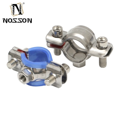 Clampo per appendiabiti in acciaio inossidabile da 16-300 mm con sigilli e viti EPDM fabbricato secondo lo standard ANSI/ASME