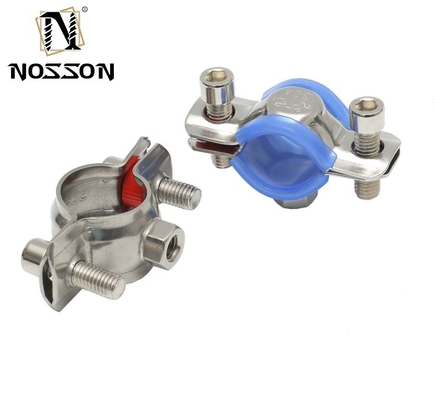 Clampo per appendiabiti in acciaio inossidabile da 16-300 mm con sigilli e viti EPDM fabbricato secondo lo standard ANSI/ASME