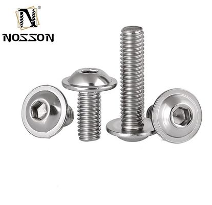 Resistenza alla corrosione ZINC Finitura in acciaio inossidabile/acciaio al carbonio Allen chiave flange bottone testa vite M3 M5 M6 per industriali