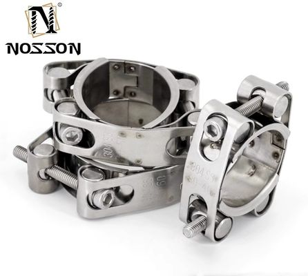 Clampada per tubi pesanti metrica GB standard T-bolt Clampada per tubi regolabile in acciaio inossidabile singolo 304 per il sistema di misurazione mineraria