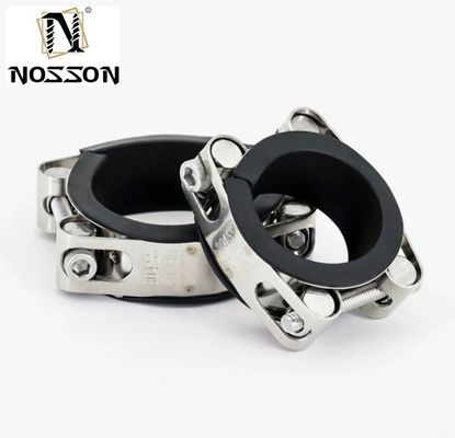 Clampada per tubi pesanti metrica GB standard T-bolt Clampada per tubi regolabile in acciaio inossidabile singolo 304 per il sistema di misurazione mineraria