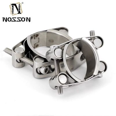 Clampada per tubi pesanti metrica GB standard T-bolt Clampada per tubi regolabile in acciaio inossidabile singolo 304 per il sistema di misurazione mineraria