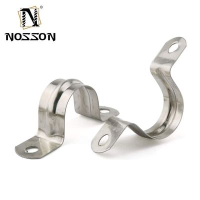 In stock in acciaio inossidabile tipo U Clamp Pipe Clip con due fori facile installazione Double Hole Clamp di sella
