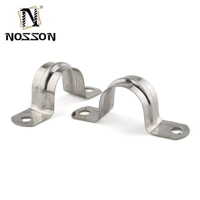 In stock in acciaio inossidabile tipo U Clamp Pipe Clip con due fori facile installazione Double Hole Clamp di sella