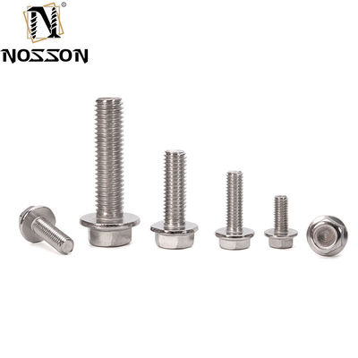 Grado A2-70 SS 304 316 ANSI B18.21 5/16" 3/8" Inch Size Hex Flange Bolt con DIN Standard Zinc Finish