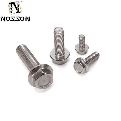 Grado A2-70 SS 304 316 ANSI B18.21 5/16" 3/8" Inch Size Hex Flange Bolt con DIN Standard Zinc Finish