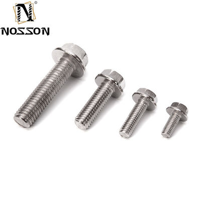 Durabilità elevata DIN6921 Acciaio inossidabile M3-M56 Testa di lavaggio esessuale Flanco di bullone e dadi Standard DIN Grado A2-70/A4-80 Grado