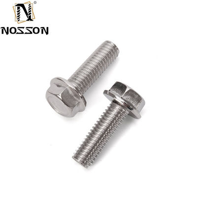 DIN Standard A2-70 In acciaio inossidabile Hex flange bulloni finitura piana per soluzioni di fissaggio versatili