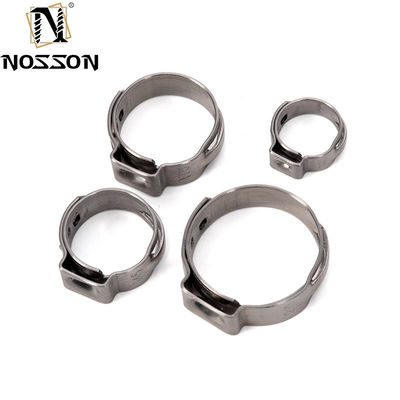 Supporto personalizzato per tubi in acciaio inossidabile ad alta pressione SS 304 single ear hose clamp per applicazioni pesanti