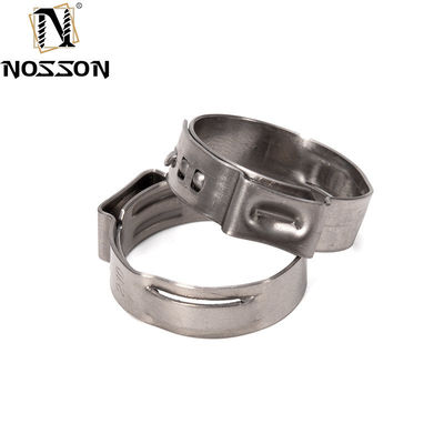 Supporto personalizzato per tubi in acciaio inossidabile ad alta pressione SS 304 single ear hose clamp per applicazioni pesanti