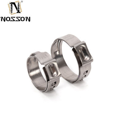 Supporto personalizzato per tubi in acciaio inossidabile ad alta pressione SS 304 single ear hose clamp per applicazioni pesanti