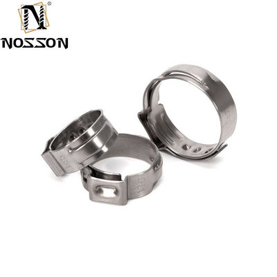 Supporto personalizzato per tubi in acciaio inossidabile ad alta pressione SS 304 single ear hose clamp per applicazioni pesanti